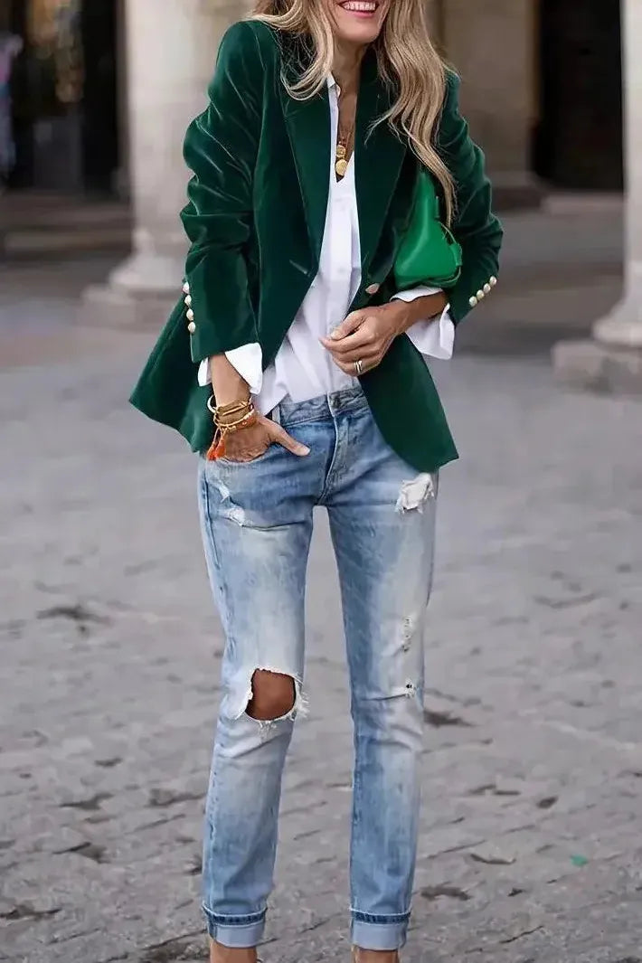 Blazer Jacket | Single Button Tailored