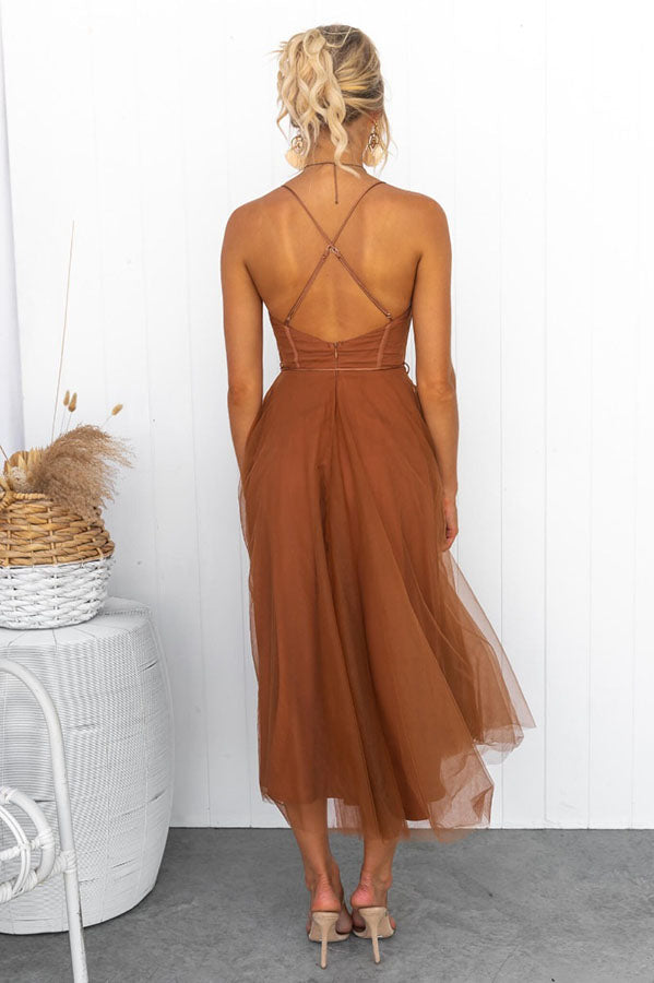 Women's Sleeveless Corset Maxi Dress