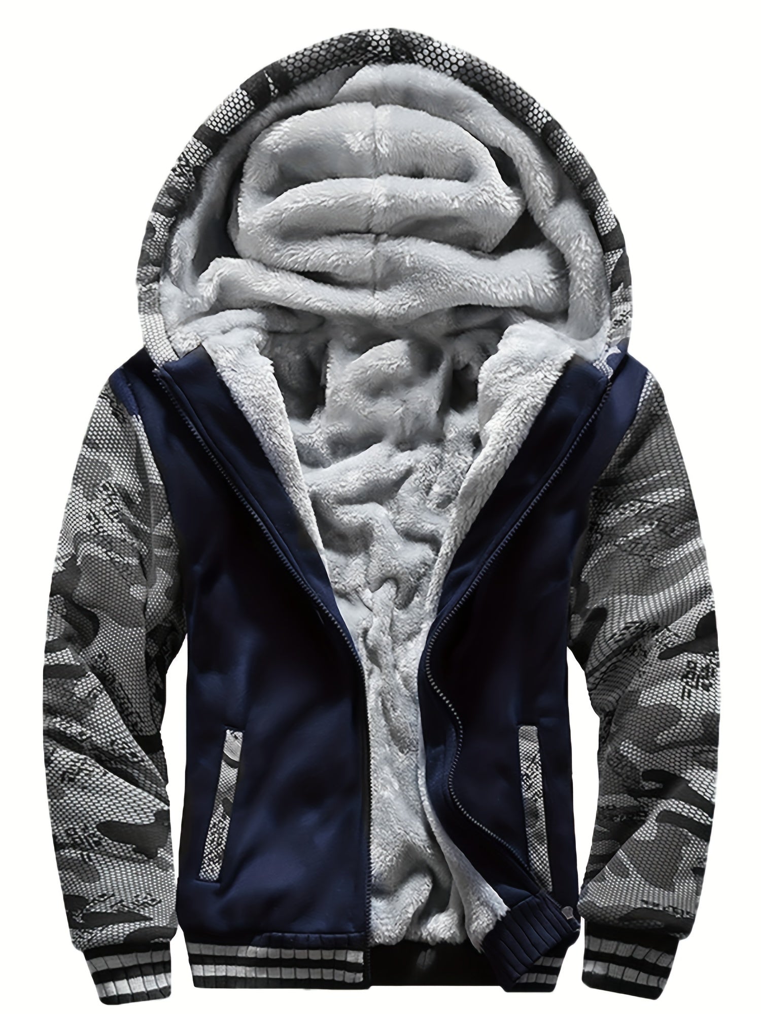 Hooded Jacket - Zip Front with Layered Lining