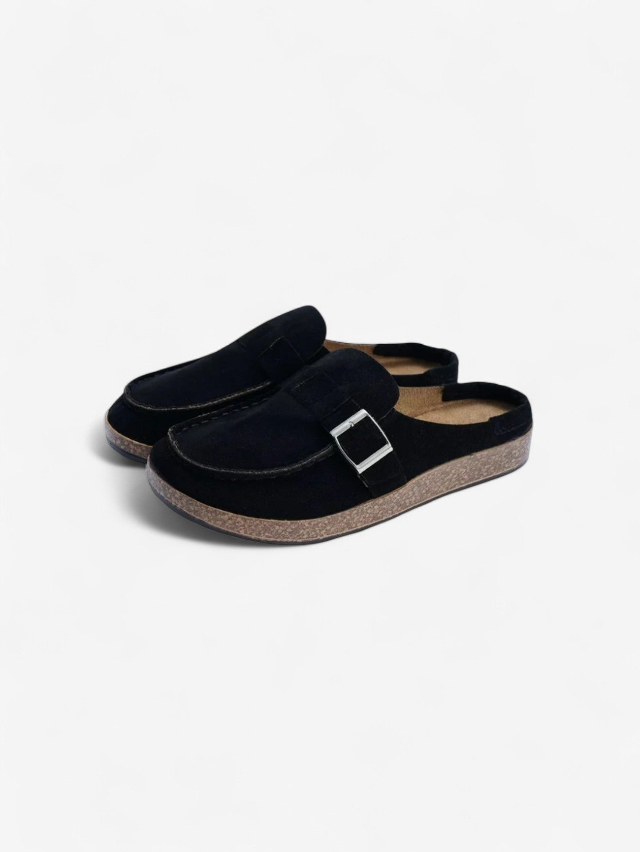 Women's Buckle Slip On Clogs Sandals Slippers