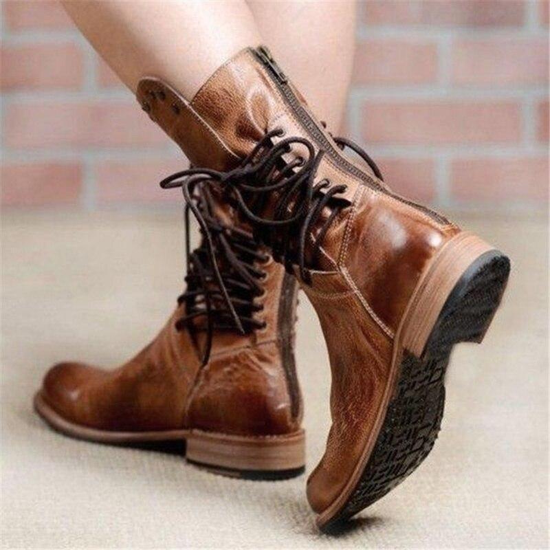 Walking Work Wide Calf Boots - Stud Detail Design