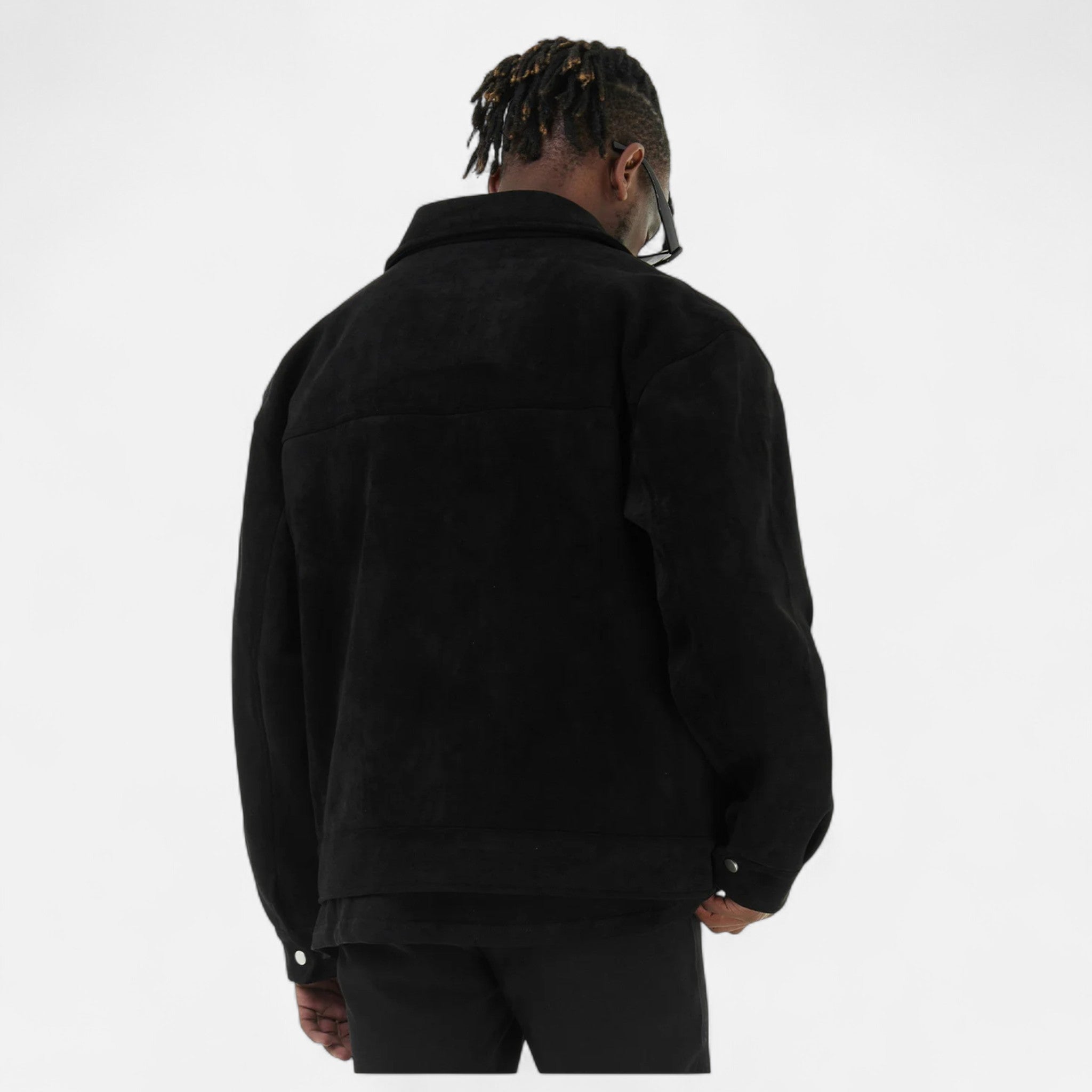 Men’s Trucker Jacket | Zip Front Casual Jacket With Chest Pockets