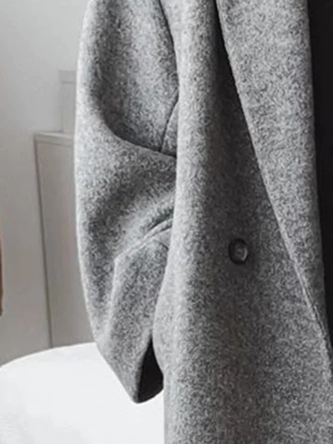 Oversized Long Coat | Relaxed Double Breasted Style