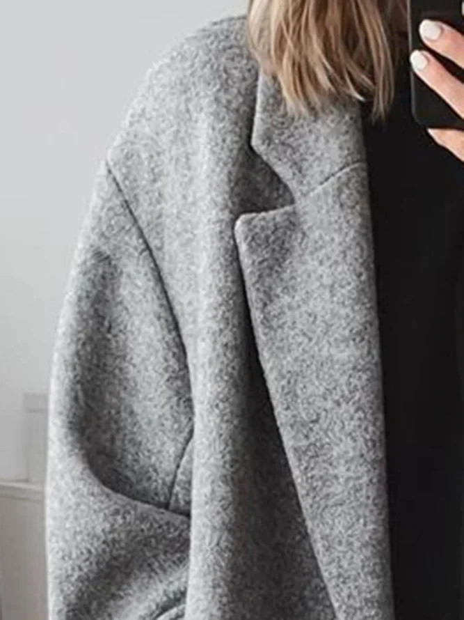 Oversized Long Coat | Relaxed Double Breasted Style