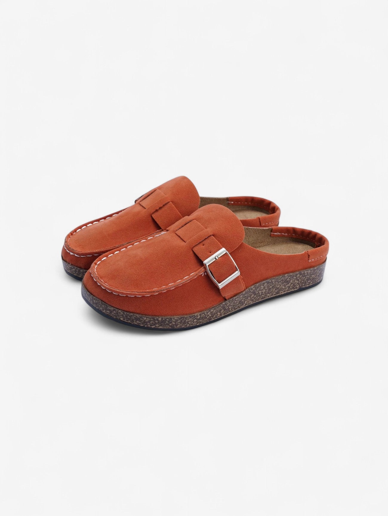 Women's Buckle Slip On Clogs Sandals Slippers