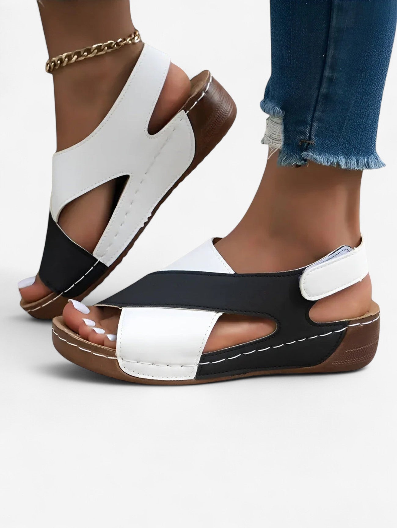 Women's Summer Open Toe Velcro Sandals