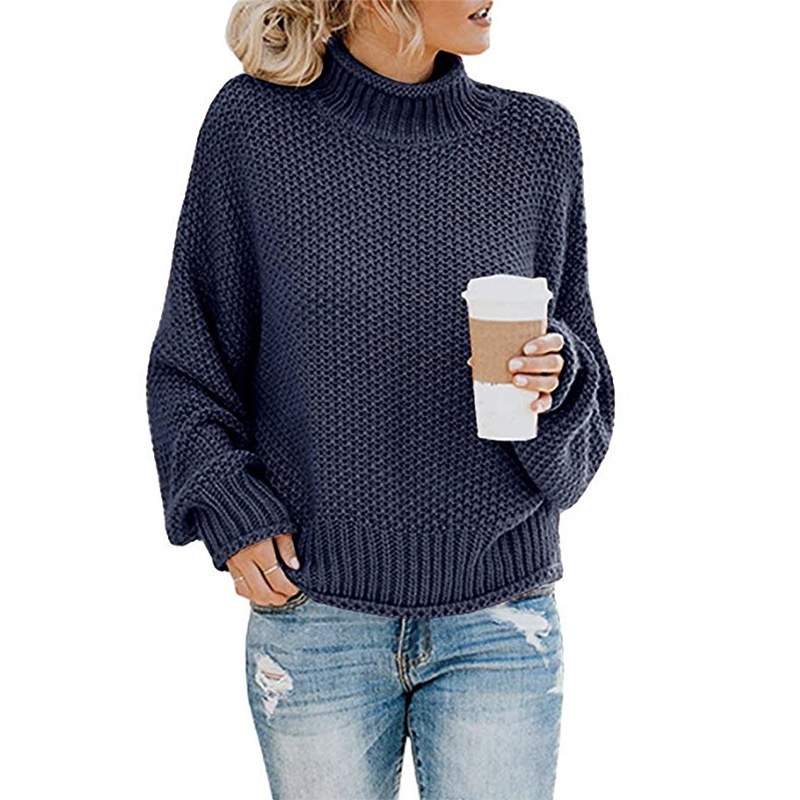 Knit Jumper | High Neck with Relaxed Fit