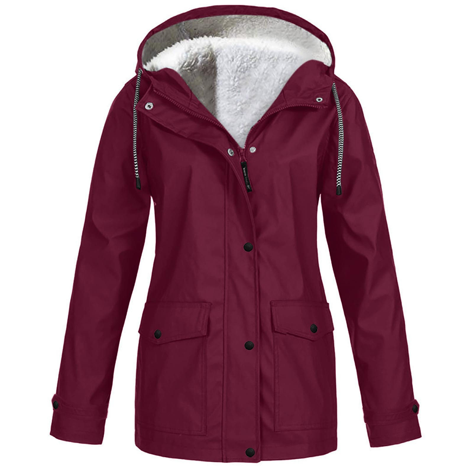 Parka Jacket | Hooded Mid Length with Pockets
