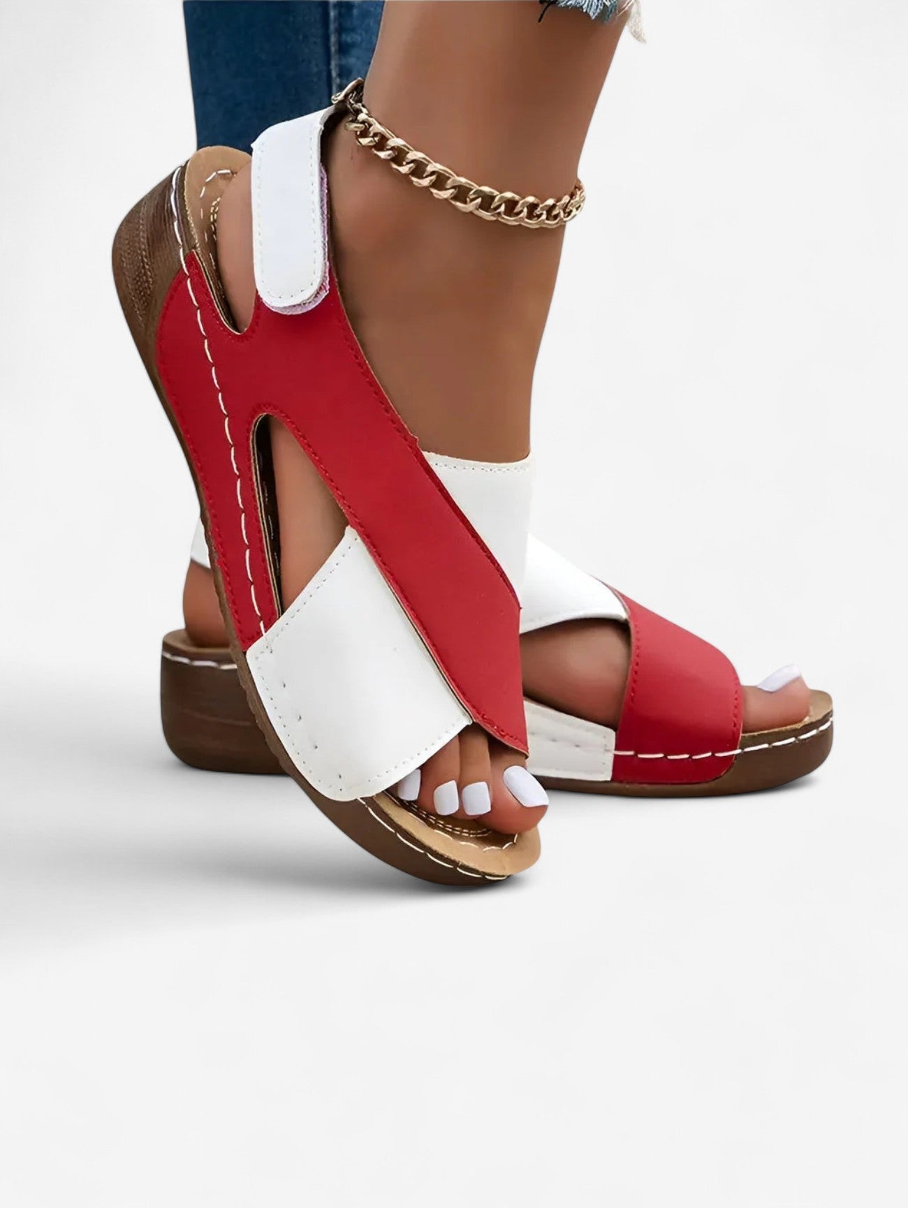 Women's Summer Open Toe Velcro Sandals