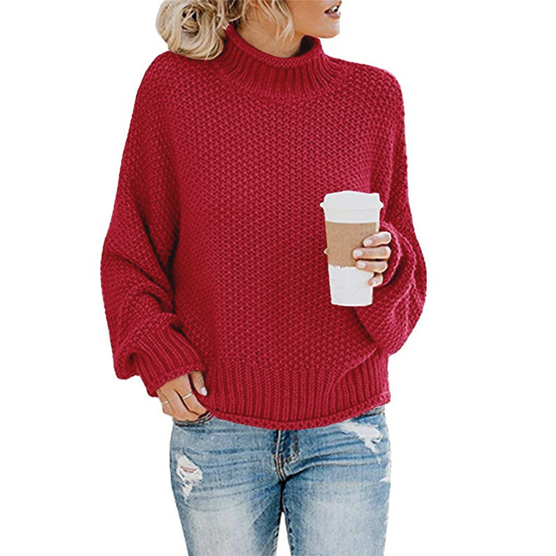 Knit Jumper | High Neck with Relaxed Fit