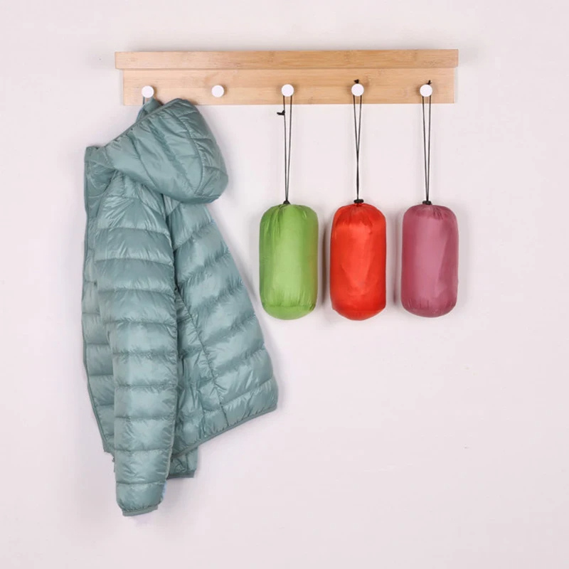 Puffer Jacket - Lightweight with Hooded Zip Front