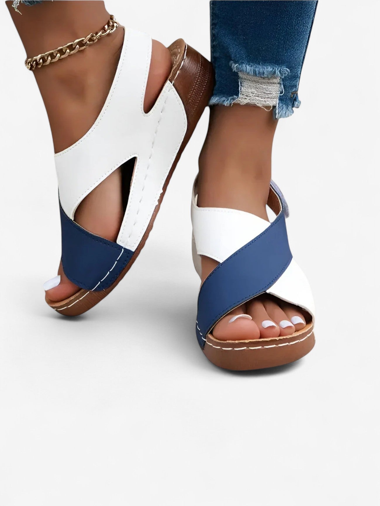 Women's Summer Open Toe Velcro Sandals