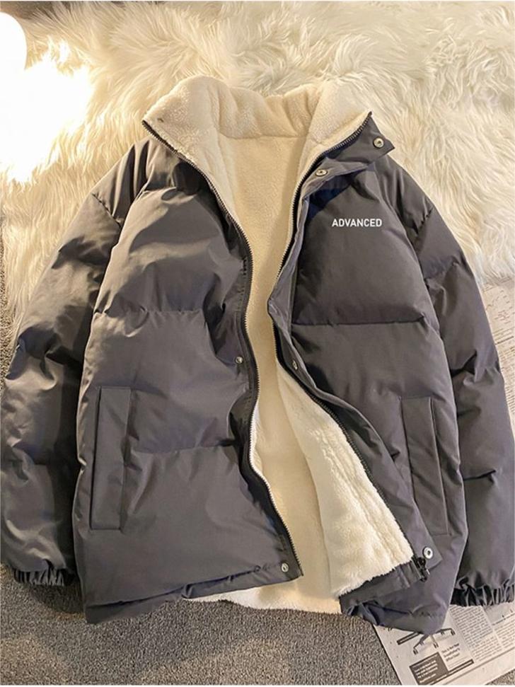 Women’s Padded Puffer Jacket With High Neck Zip Up