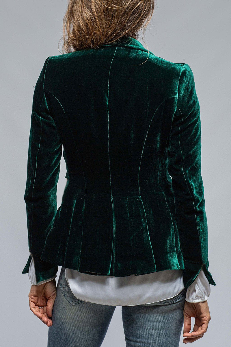 Slim Fit Blazer Jacket - Single Button Classic Style
