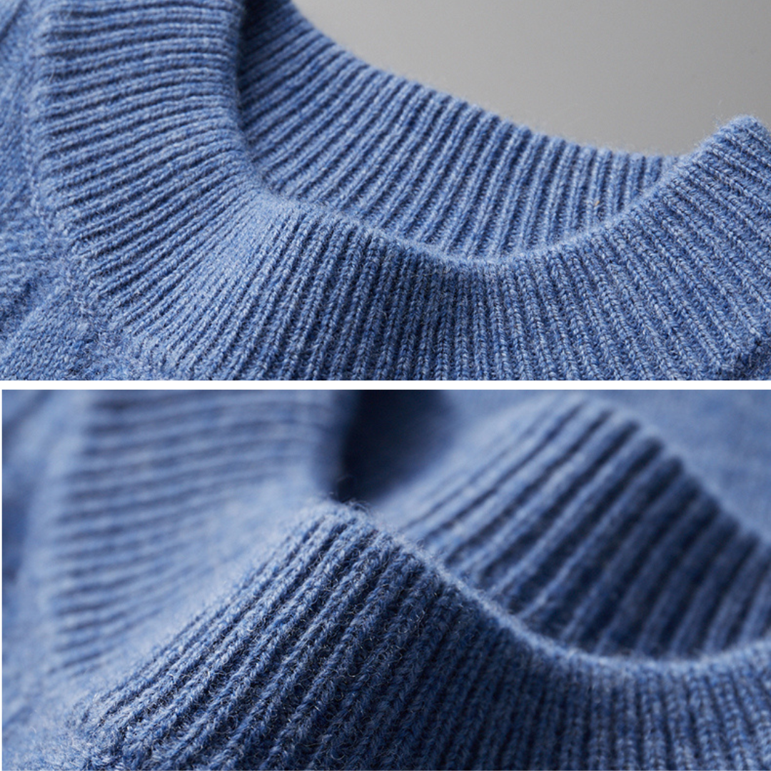 Cable Knit Jumper | Crew Neck Textured Stitch