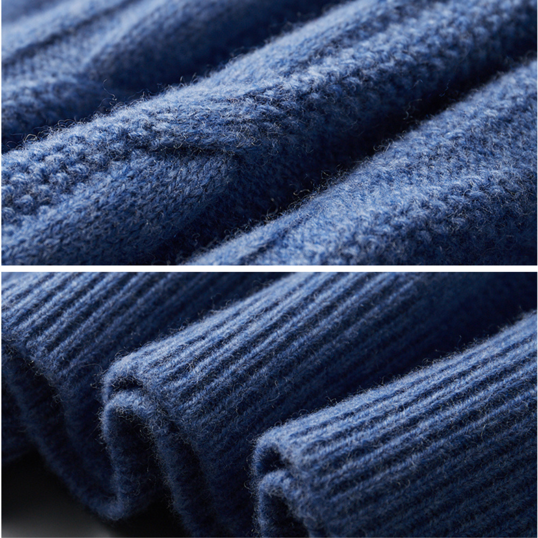 Cable Knit Jumper | Crew Neck Textured Stitch