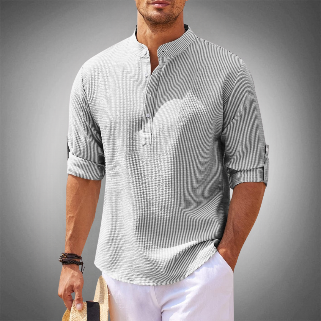Men's Casual Henley Shirt