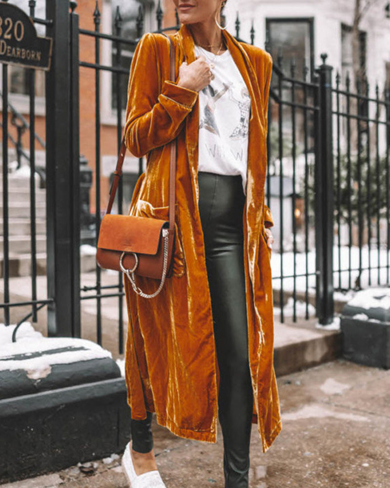 Longline Duster Cardigan - Open Front Fit