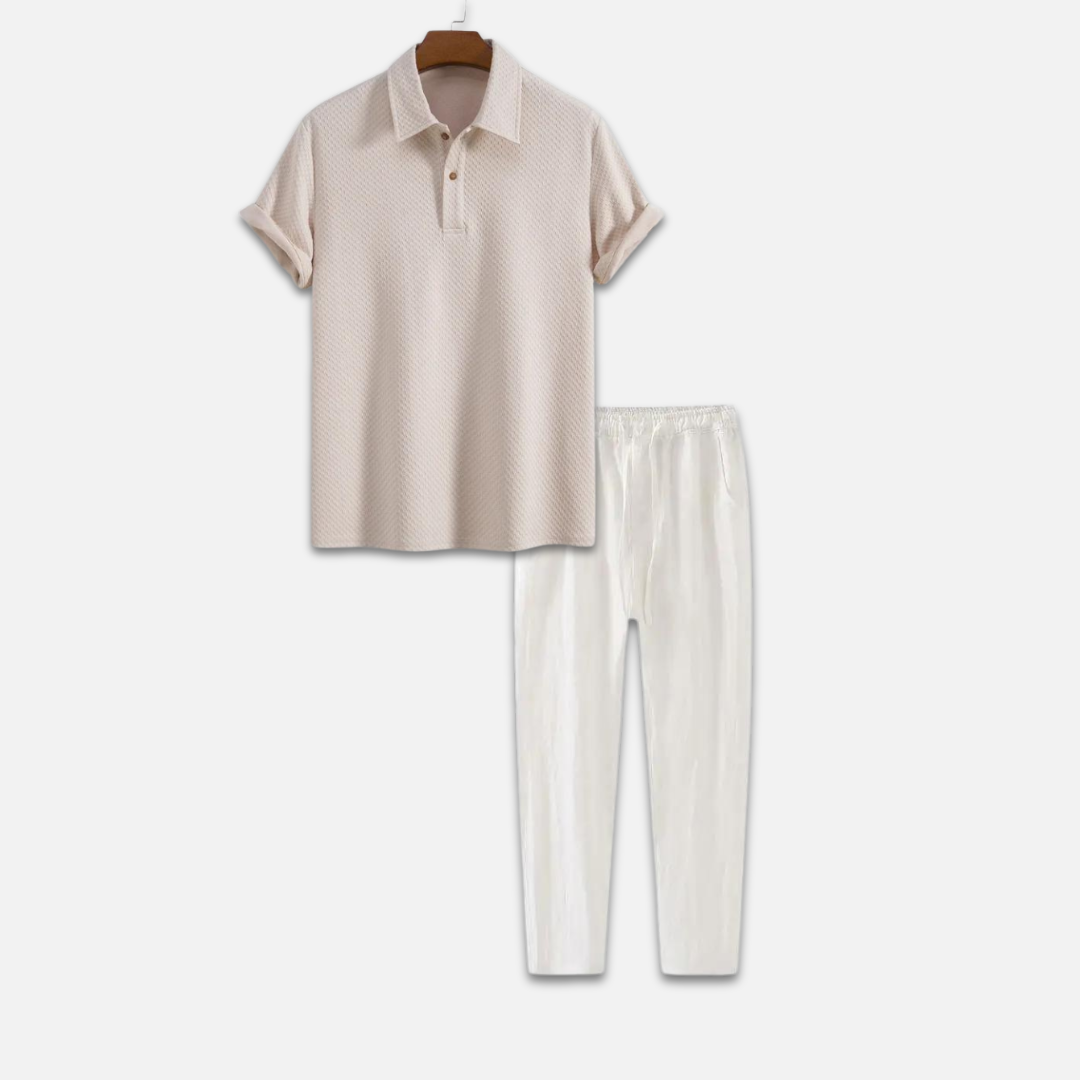 Men's Casual Shirt and Pants Set