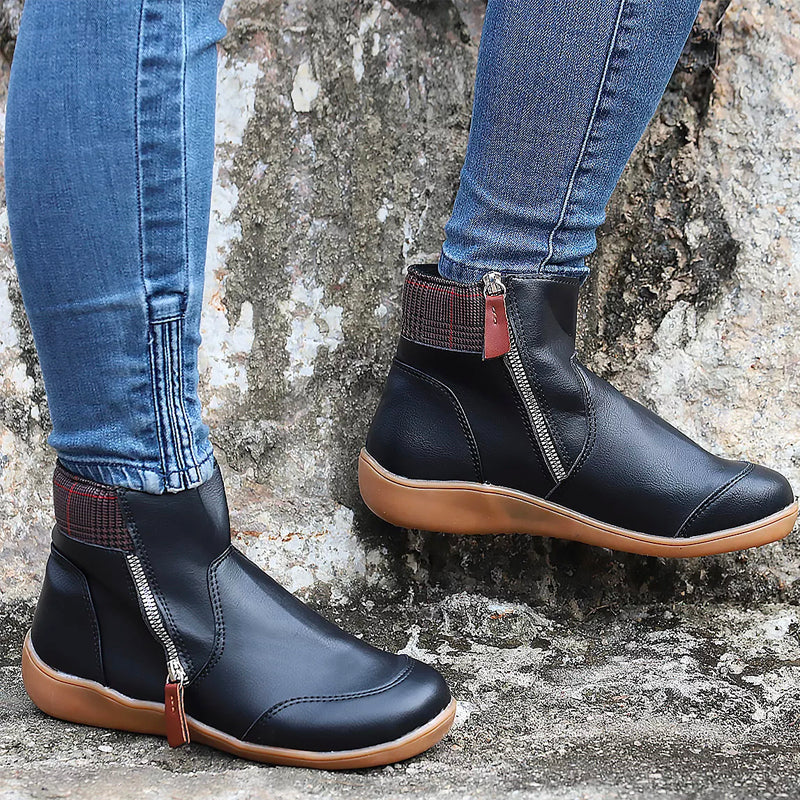 Ankle Boots | Side Zip with Padded Cuff