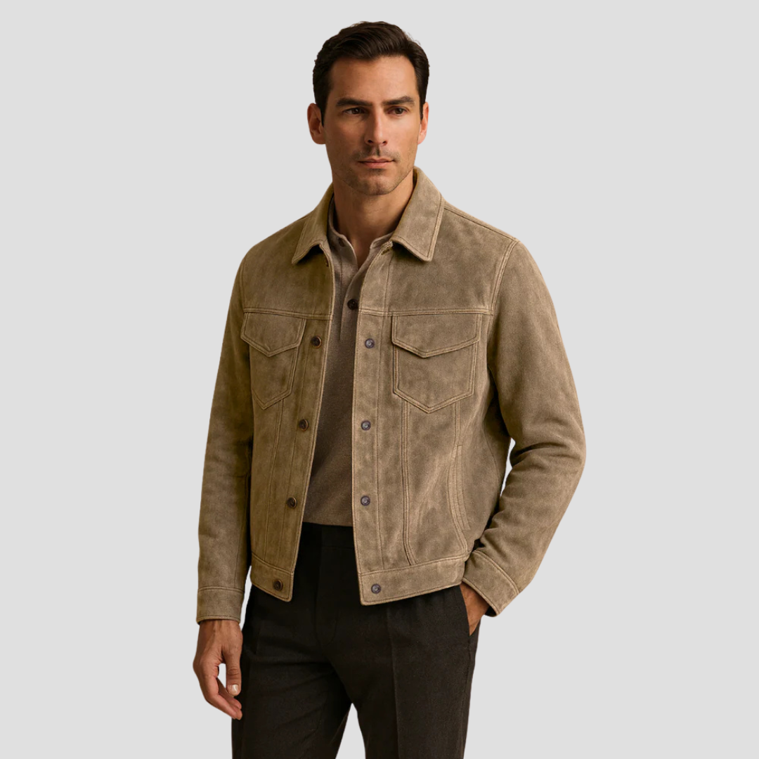 Men’s Trucker Jacket | Button Up Casual Outer Layer