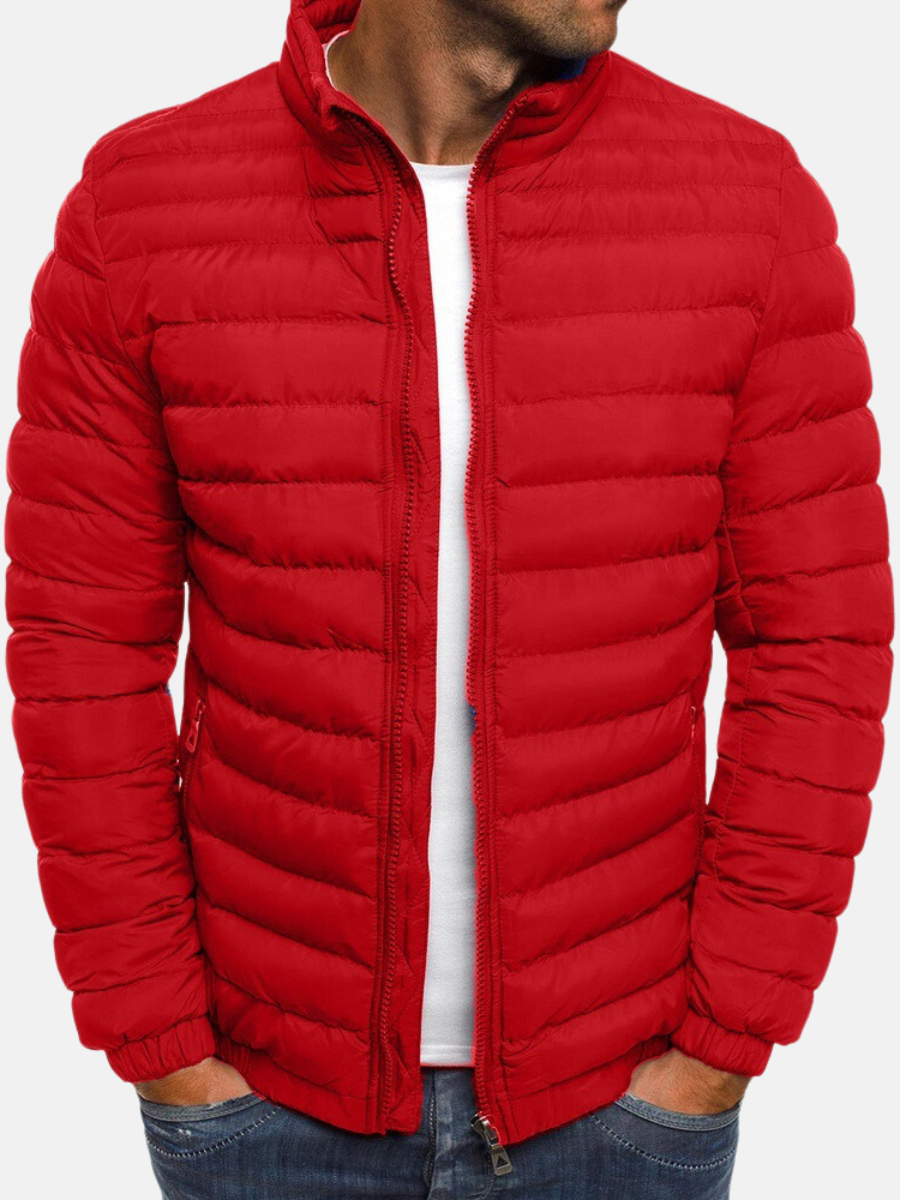 Puffer Jacket | Quilted with Zip Front