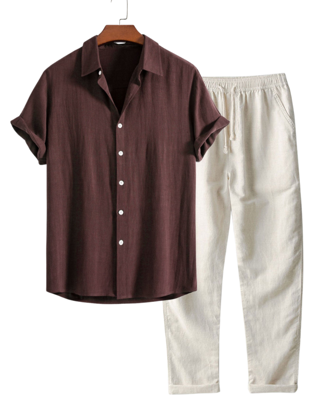 Men's Two-Piece Pants and Shirt Set