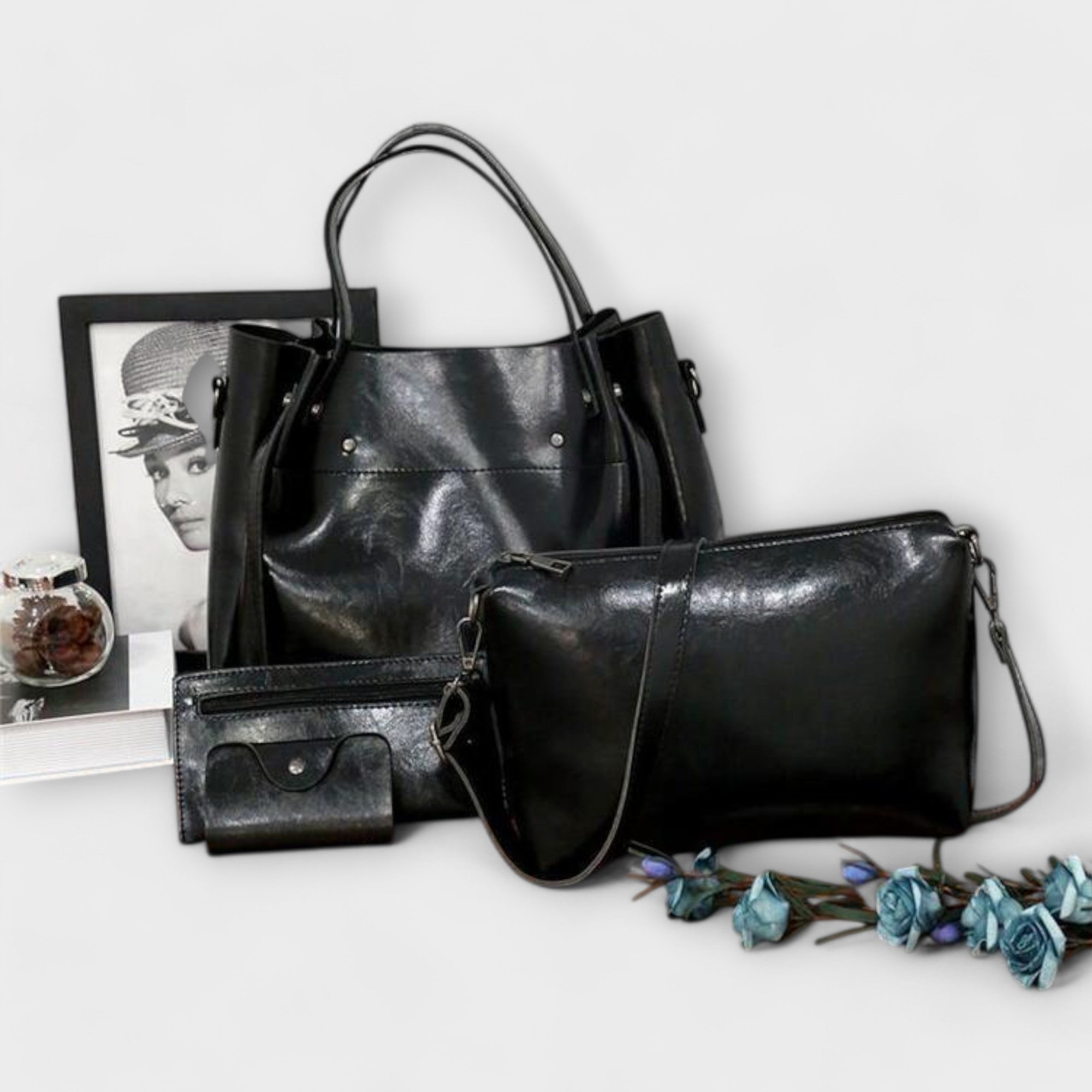 Handbag Set - Tote Crossbody and Purse Combination