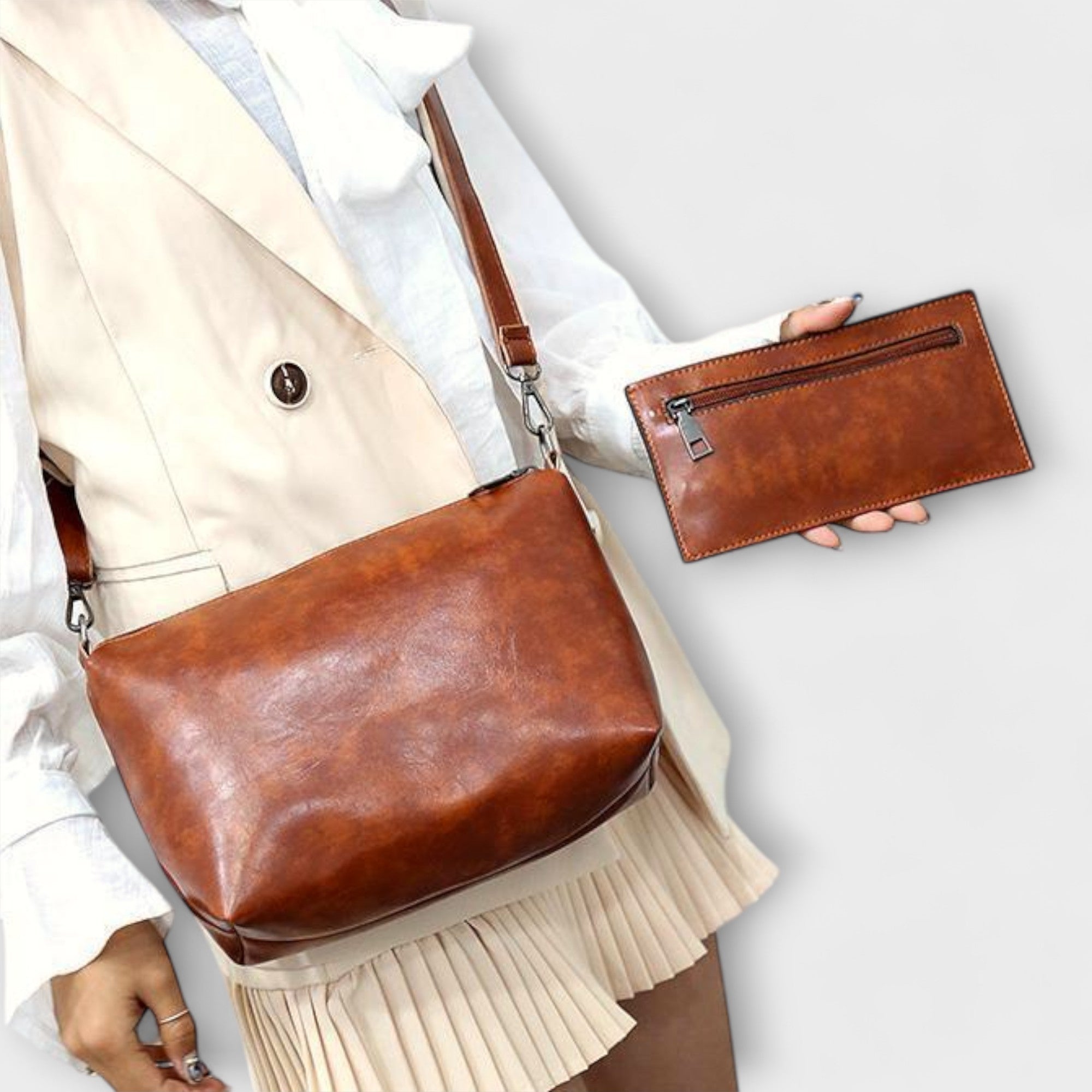 Handbag Set - Tote Crossbody and Purse Combination