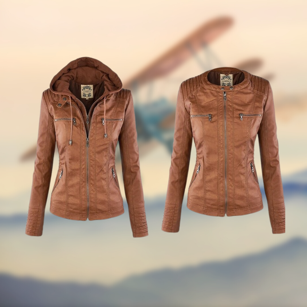 Hooded Jacket | Zip Front with Pockets