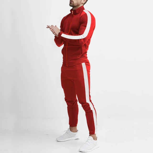 Tracksuit Set - Slim Fit with Side Stripe Detail