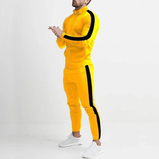 Tracksuit Set - Slim Fit with Side Stripe Detail
