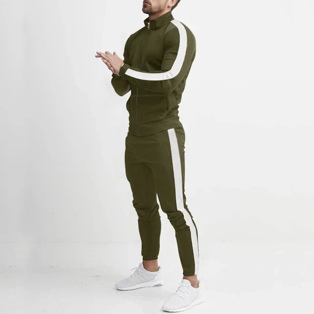 Tracksuit Set - Slim Fit with Side Stripe Detail