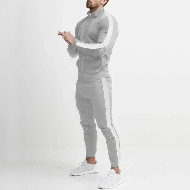 Tracksuit Set - Slim Fit with Side Stripe Detail
