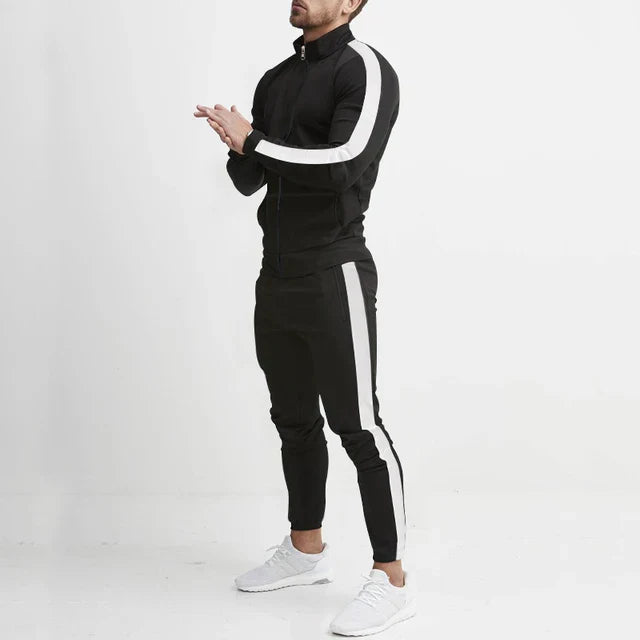 Tracksuit Set - Slim Fit with Side Stripe Detail
