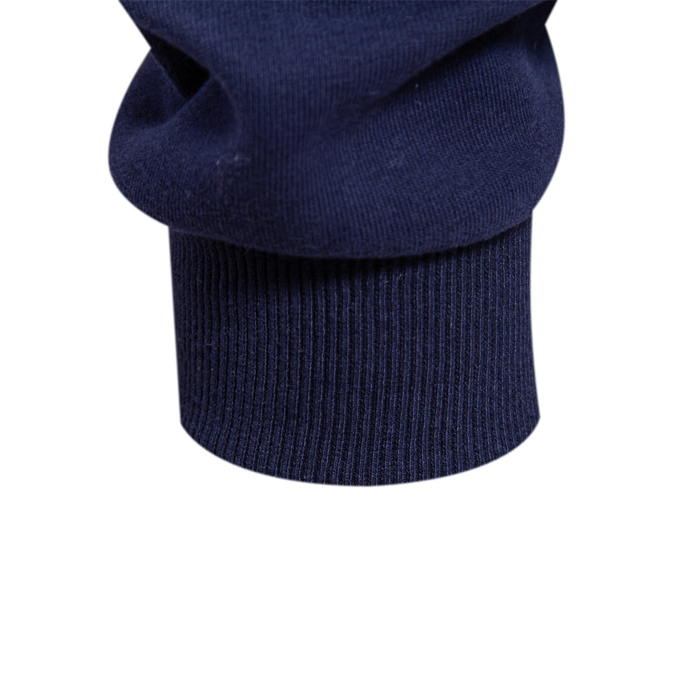 Polo Neck Sweatshirt - Long Sleeve Relaxed Fit