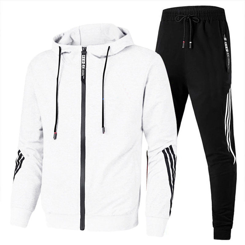 Tracksuit Set - Zip Hoodie and Slim Fit Joggers