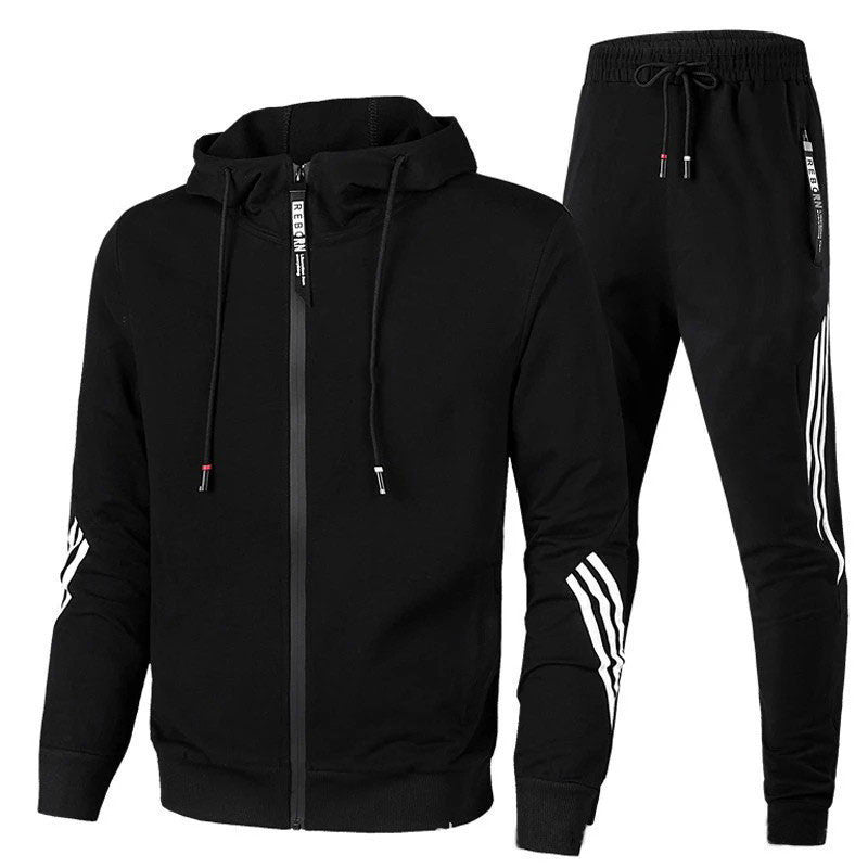 Tracksuit Set - Zip Hoodie and Slim Fit Joggers