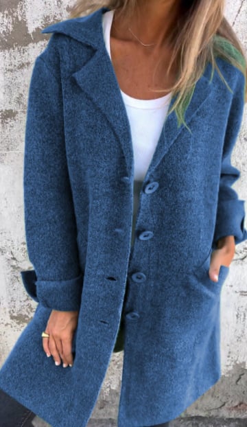 Longline Coat | Button Front with Collared Design