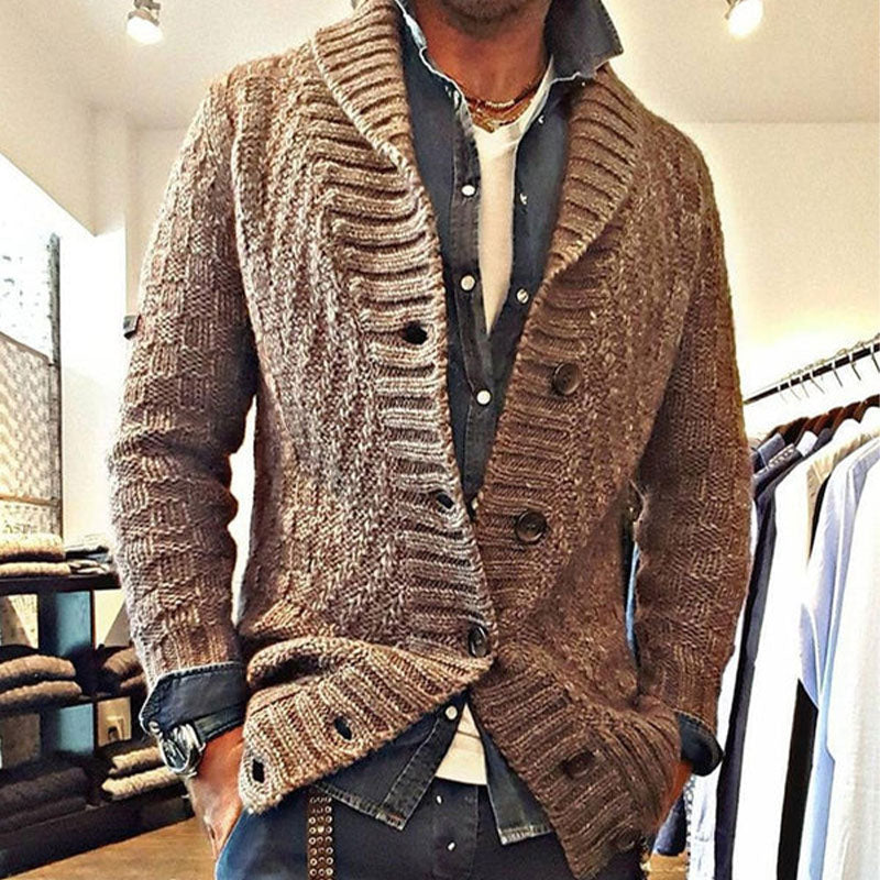 Shawl Collar Cardigan - Button Front