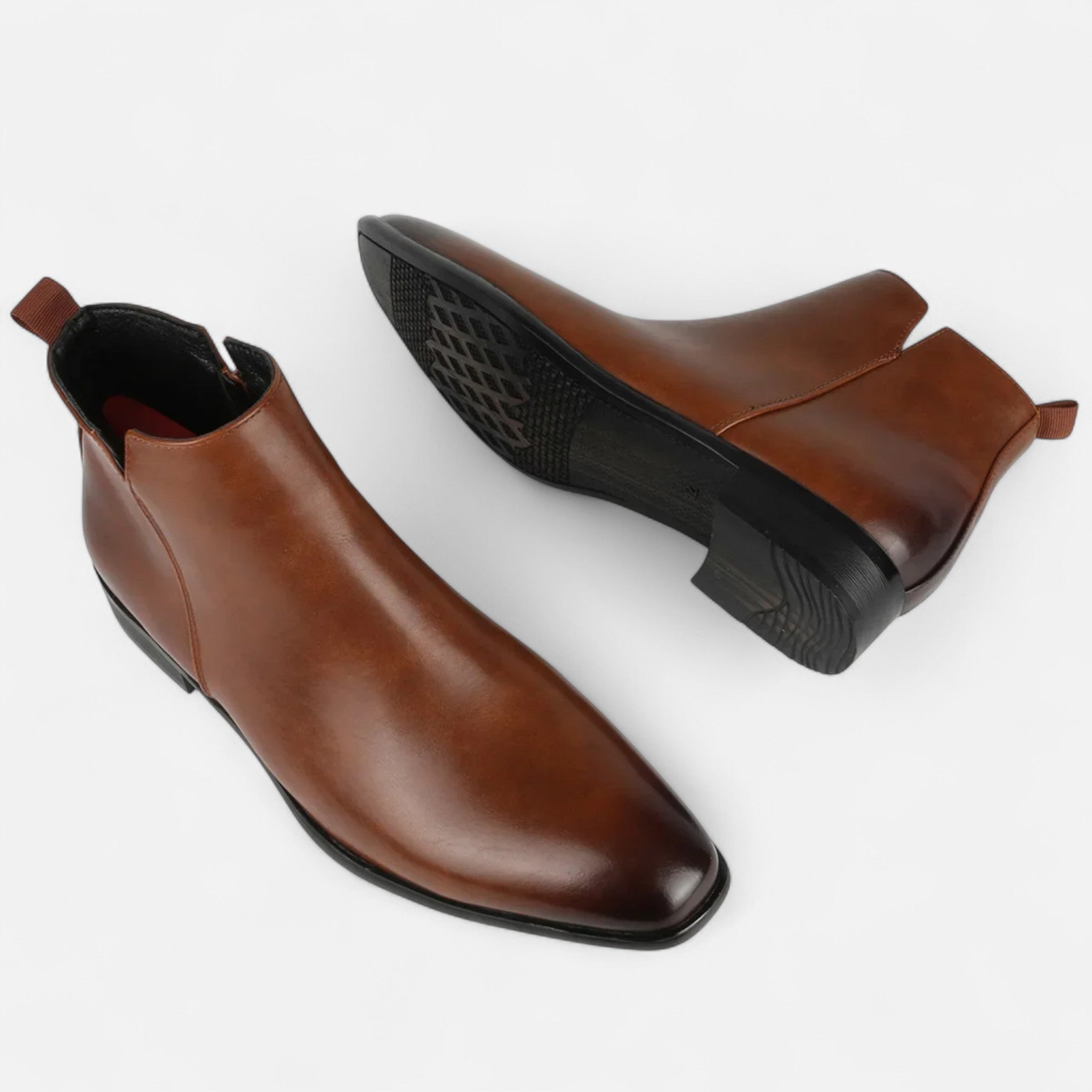 Men’s Chelsea Boots | Square Toe Dress Ankle Boots