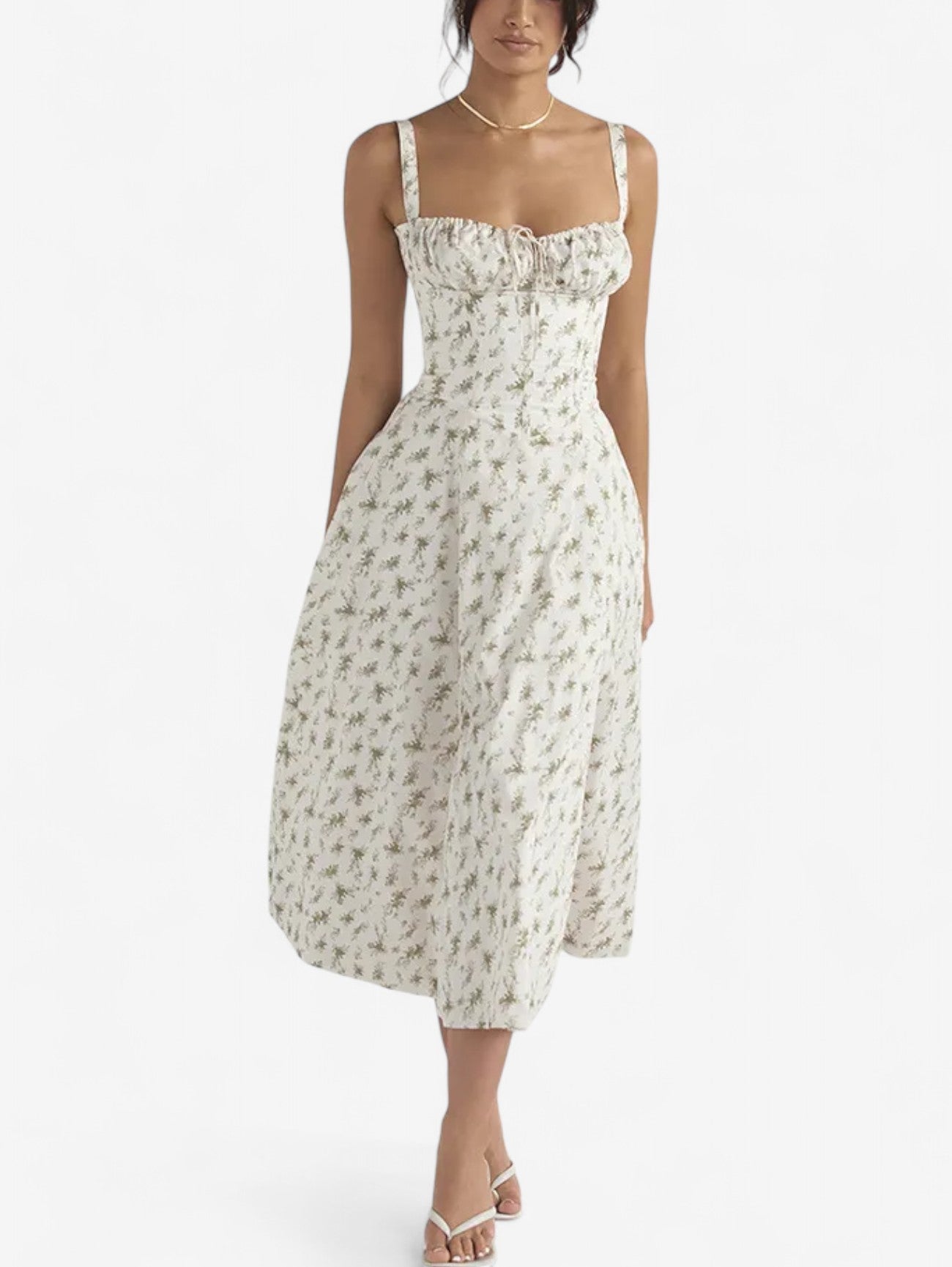 Women’s Wrap Wedding guest Midi Summer Dress