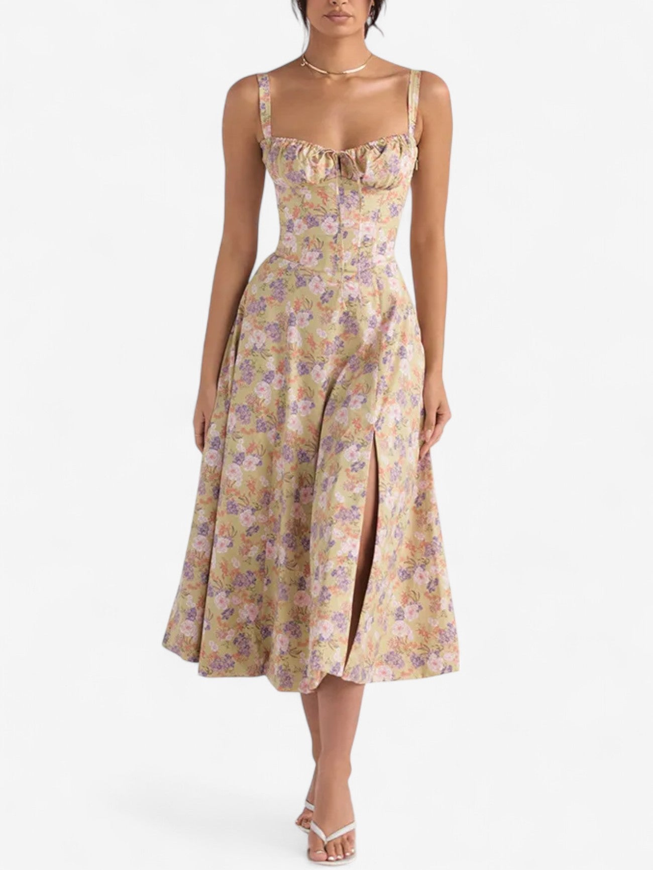 Women’s Wrap Wedding guest Midi Summer Dress