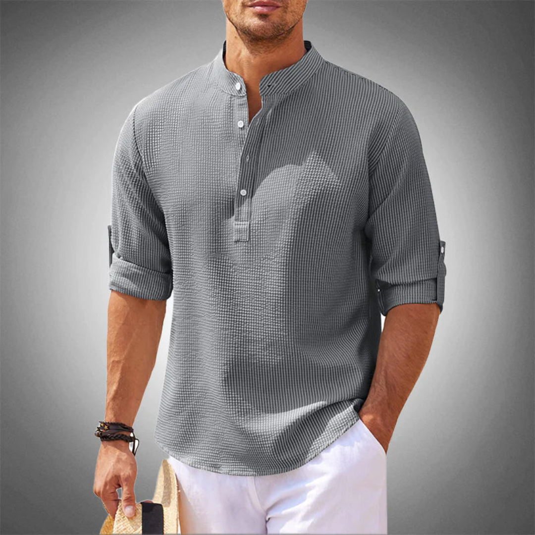 Men's Casual Henley Shirt