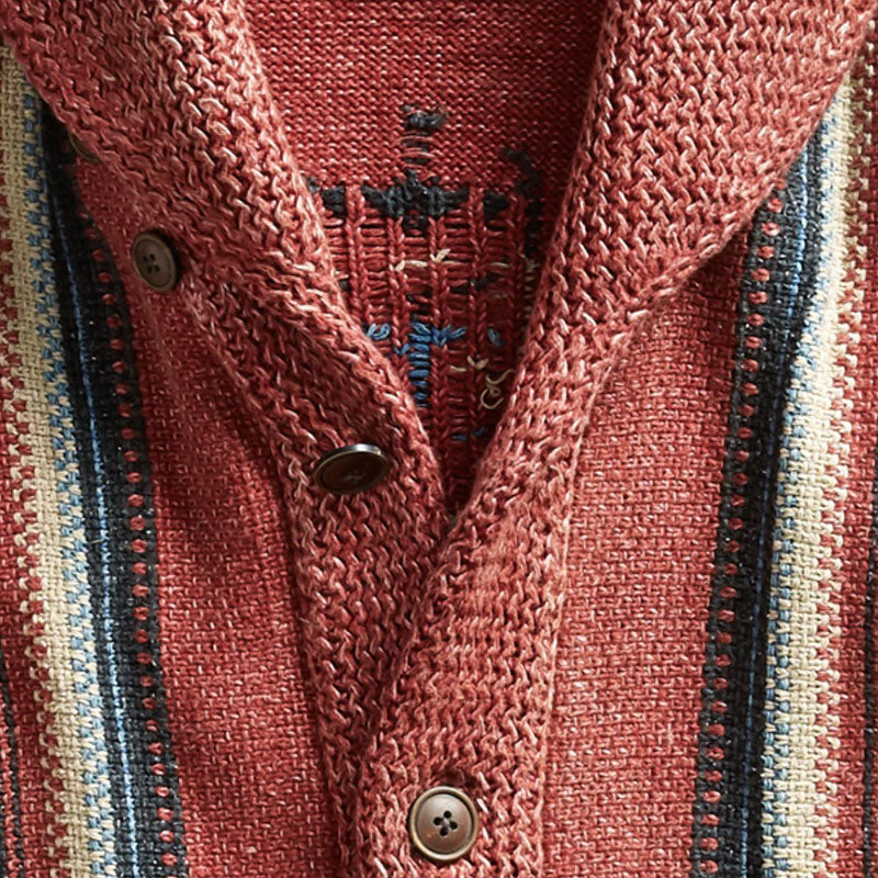 Button Front Cardigan - Shawl Collar