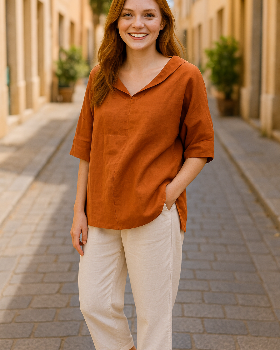 Women's Summer Tunic Blouse