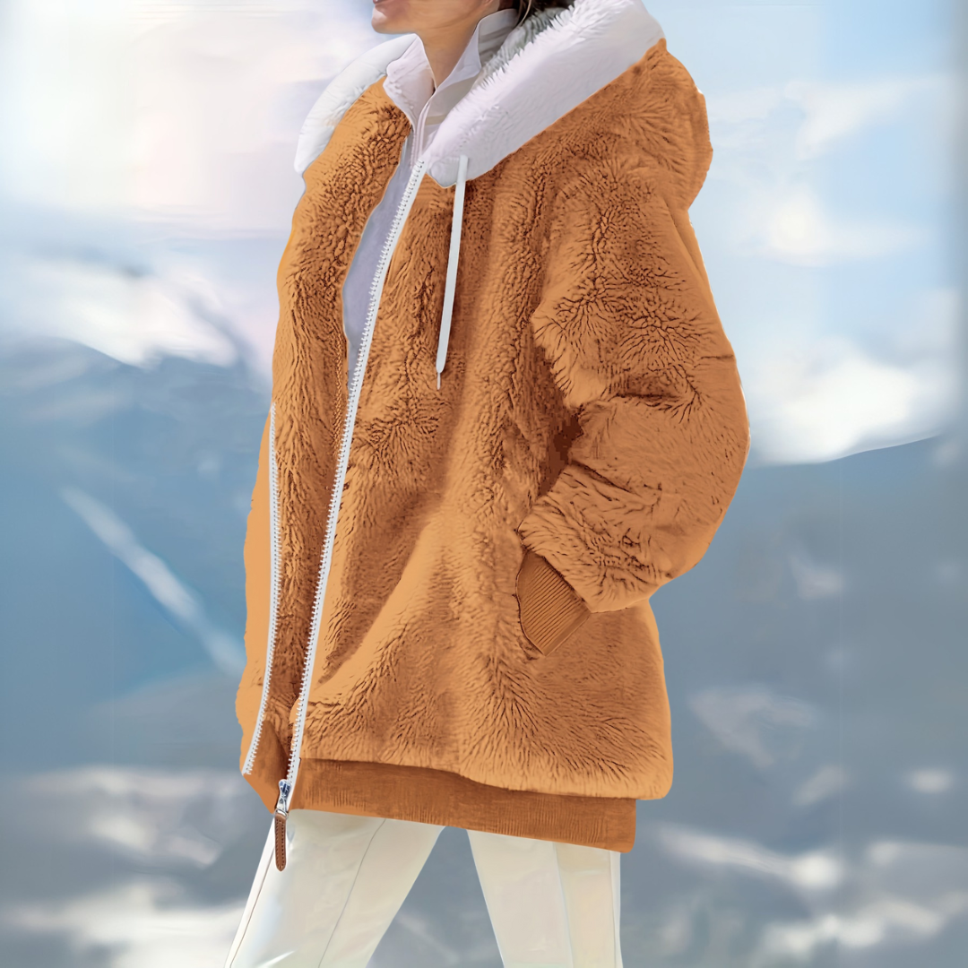 Hooded Zip Coat | Relaxed Fit Pockets