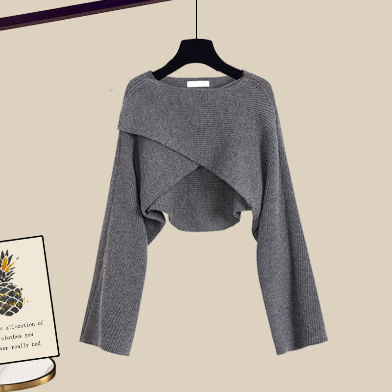 3 Piece Outfit Set | Wide Leg Trousers with Shirt and Top