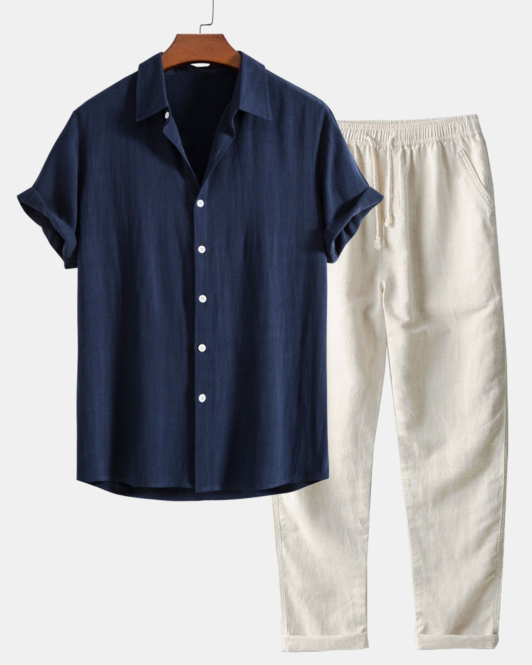Men's Two-Piece Pants and Shirt Set
