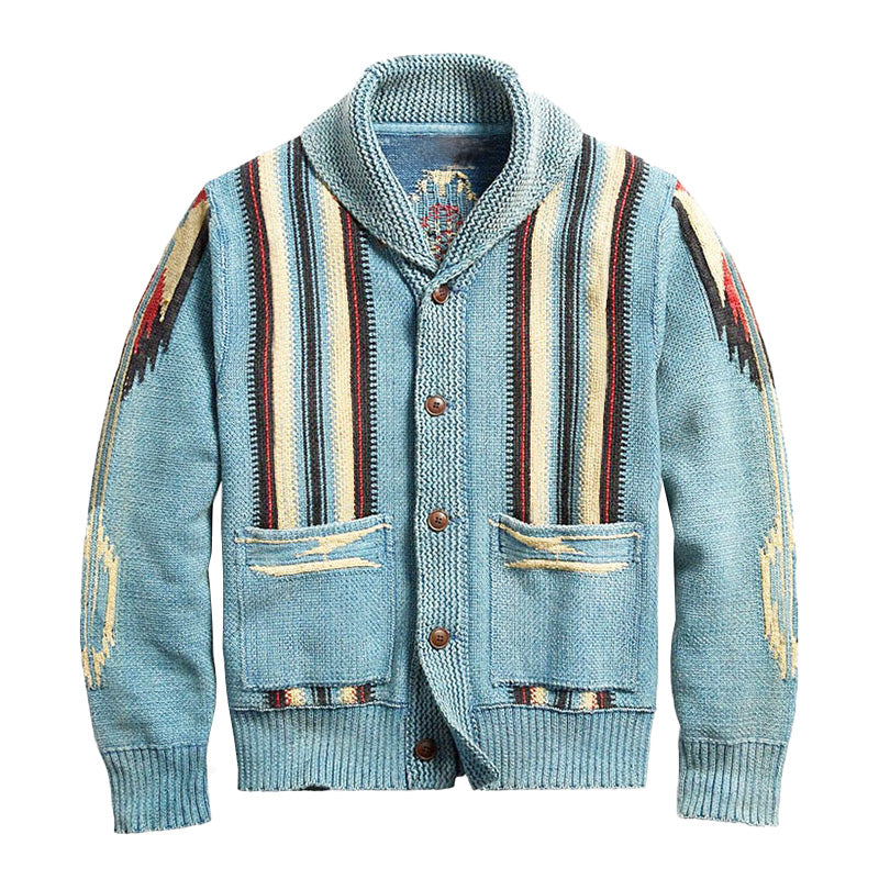 Button Front Cardigan - Shawl Collar